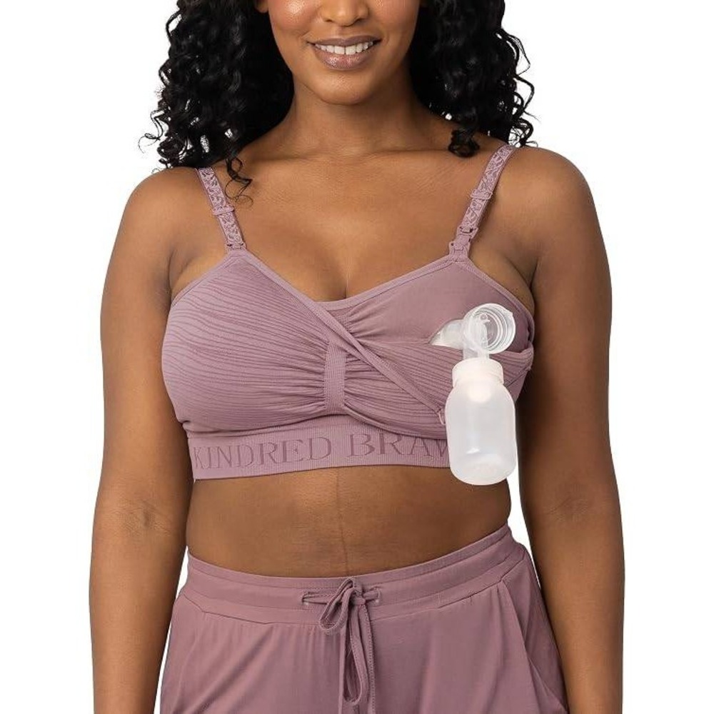 Kindred Bravely XL Sublime Hands Free Pumping & Nursing Bra, Wireless Twilight